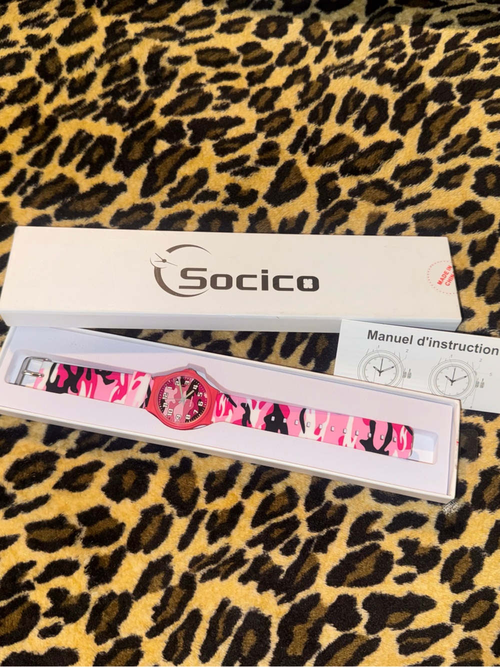 Pink Camo Women’s Watch - Fashion Accessory